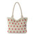 Crafted Classics Carryall Tote - Hand Crochet - Natural Strawberries