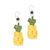 Cyrus Charm Earrings - Hand Crochet - Pineapple