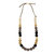 Drea Crochet Bead Necklace - Hand Crochet - Black Multi