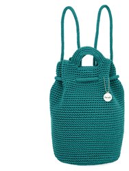 Dylan Small Backpack - Hand Crochet - Azure