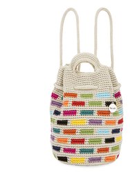 Dylan Small Backpack - Hand Crochet - Prisma Tile