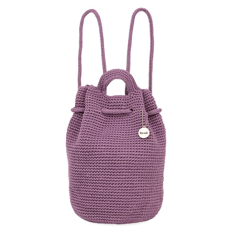 Dylan Small Backpack - Hand Crochet - Heather