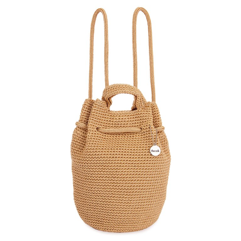 Dylan Small Backpack - Hand Crochet - Bamboo