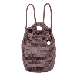 Dylan Small Backpack - Hand Crochet - Mushroom