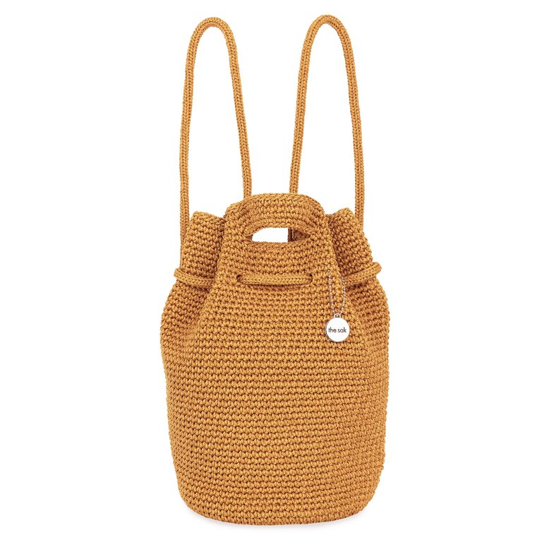 Dylan Small Backpack - Hand Crochet - Gingersnap