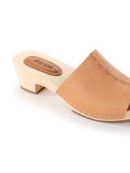 Ella Clog Sandal - Leather - Natural Vachetta