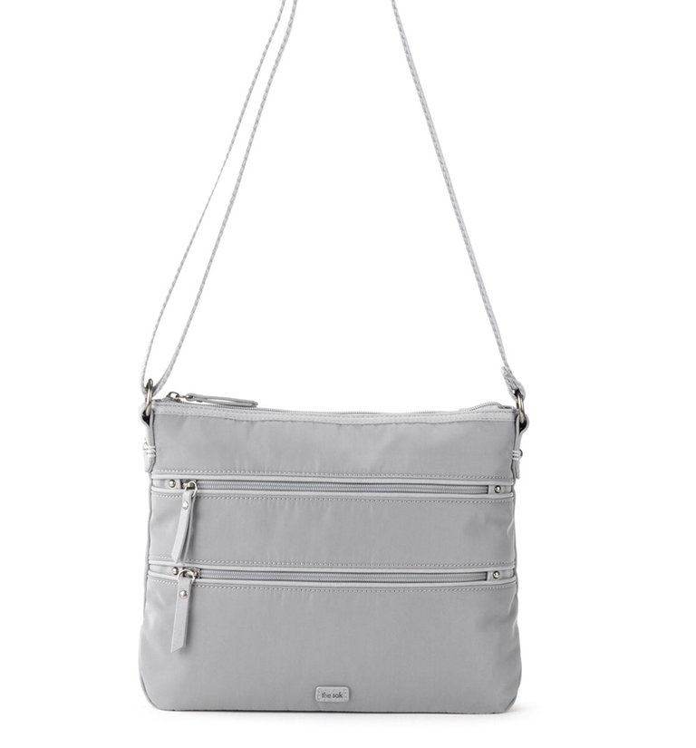 Esperato Nylon Crossbody Bag - Light Grey