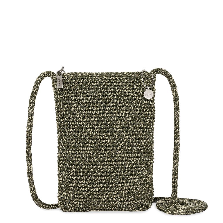 Essential North South Phone Bag - Moss Static