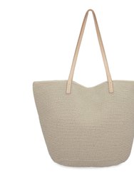 Faye Tote Bag - Leather - Sand Seminyak