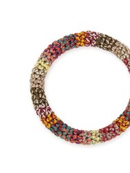 Finch Bangle - Hand Crochet - Sunset Stripe
