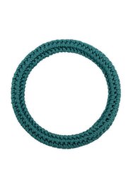Finch Bangle - Hand Crochet - Azure