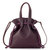 Glenna Drawstring Mini Crossbody - Leather - Aubergine