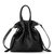 Glenna Drawstring Mini Crossbody - Leather - Black