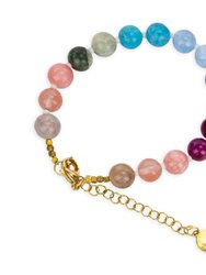 Hollis Beaded Bracelet - Stone - Rainbow Multi