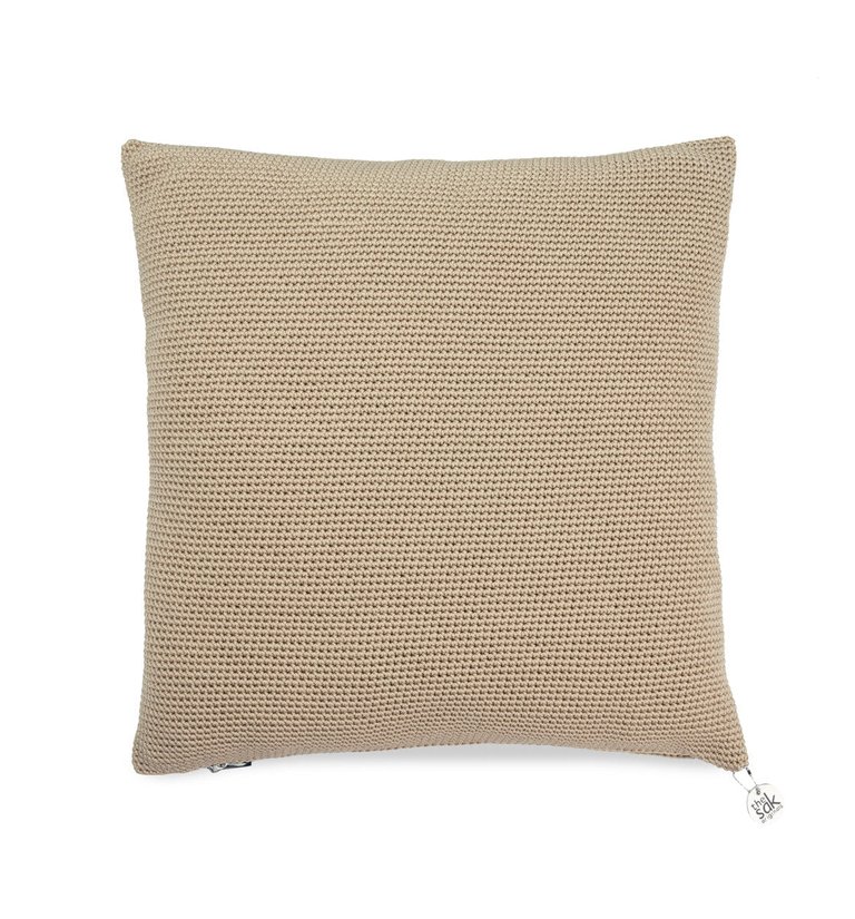 Home 18 x 18 Pillow Cover - Hand Crochet - Bamboo