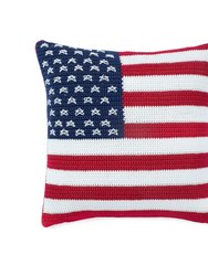 Home 18 x 18 Pillow Cover - Hand Crochet - Americana