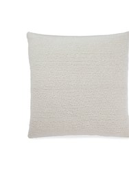 Home 18 x 18 Pillow Cover - Hand Crochet - Natural