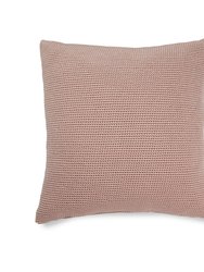 Home 18 x 18 Pillow Cover - Hand Crochet - Seashell Pink