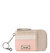 Iris Card Wallet - Leather - Stone and Pink Sparkle Block