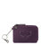 Iris Card Wallet - Leather - Violet Heart Embossed