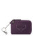 Iris Card Wallet - Leather - Violet Heart Embossed