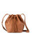 Ivy Drawstring Bucket Bag - Natural Leather - Tobacco Vachetta