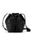 Ivy Drawstring Bucket Bag - Leather - Black