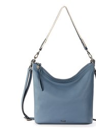 Jasmine Bucket Crossbody - Leather - Maritime