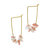 Josephine Beaded Hoops - Glass - Blush