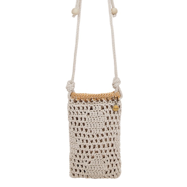 Josie Mini Crossbody Bag - Hand Crochet - Natural Sayulita