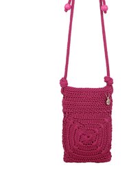 Josie Mini Crossbody Bag - Hand Crochet - Pinkberry Patch