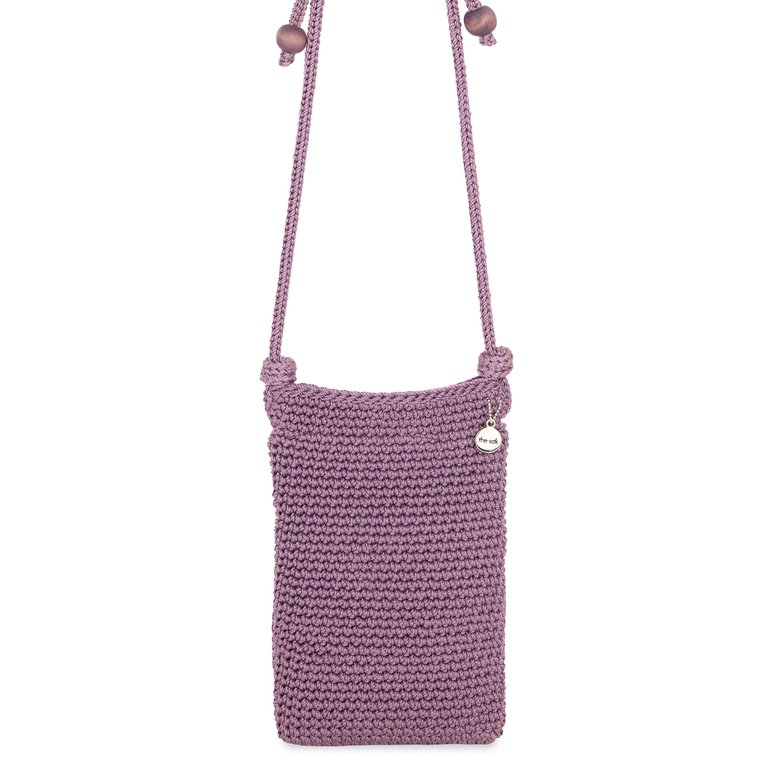 Josie Mini Crossbody Bag - Hand Crochet - Heather