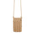 Josie Mini Crossbody Bag - Hand Crochet - Bamboo Neutral Beads