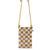 Josie Mini Crossbody Bag - Hand Crochet - Light Metallic Check Bead