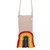 Josie Mini Crossbody Bag - Hand Crochet - Rainbow Ecru