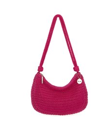 Josie Mini Shoulder Bag - Hand Crochet - Pinkberry