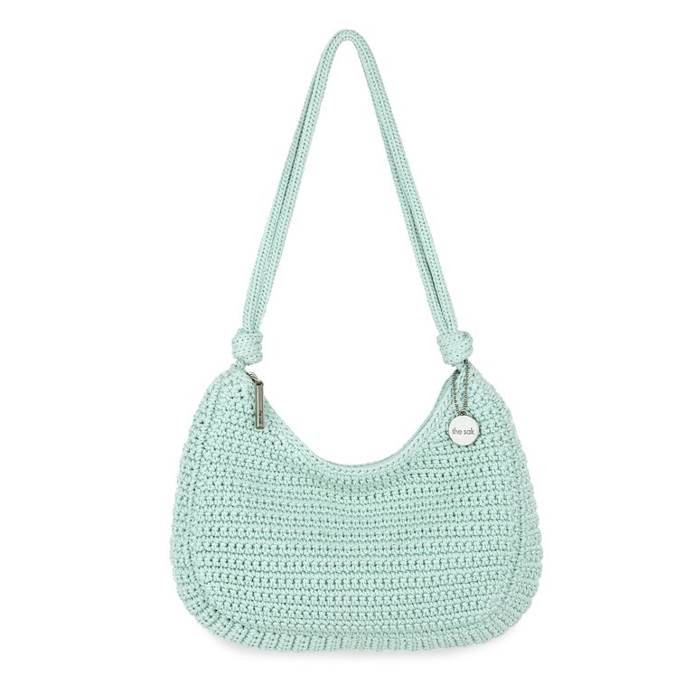 Josie Mini Shoulder Bag - Hand Crochet - Aqua