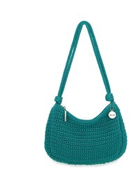 Josie Mini Shoulder Bag - Hand Crochet - Azure