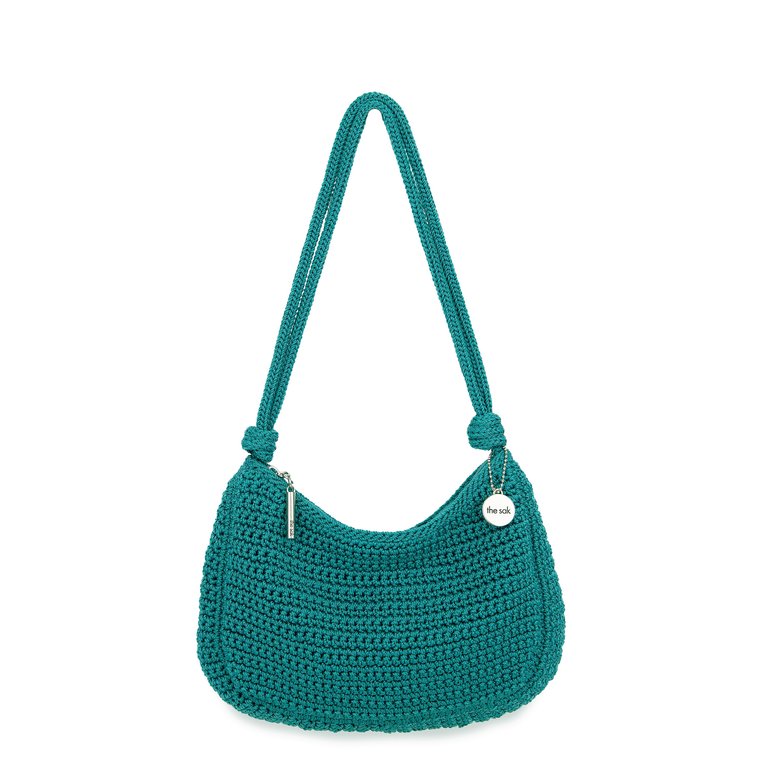 Josie Mini Shoulder Bag - Hand Crochet - Azure