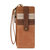 Kira Card Wristlet - Leather - Tobacco Patch