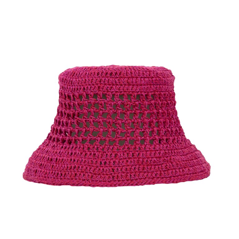 Lanie Bucket Hat - Hand Crochet - Pinkberry