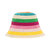 Lanie Bucket Hat - Hand Crochet - Beach Stripe