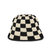 Lanie Bucket Hat - Hand Crochet - Black Check