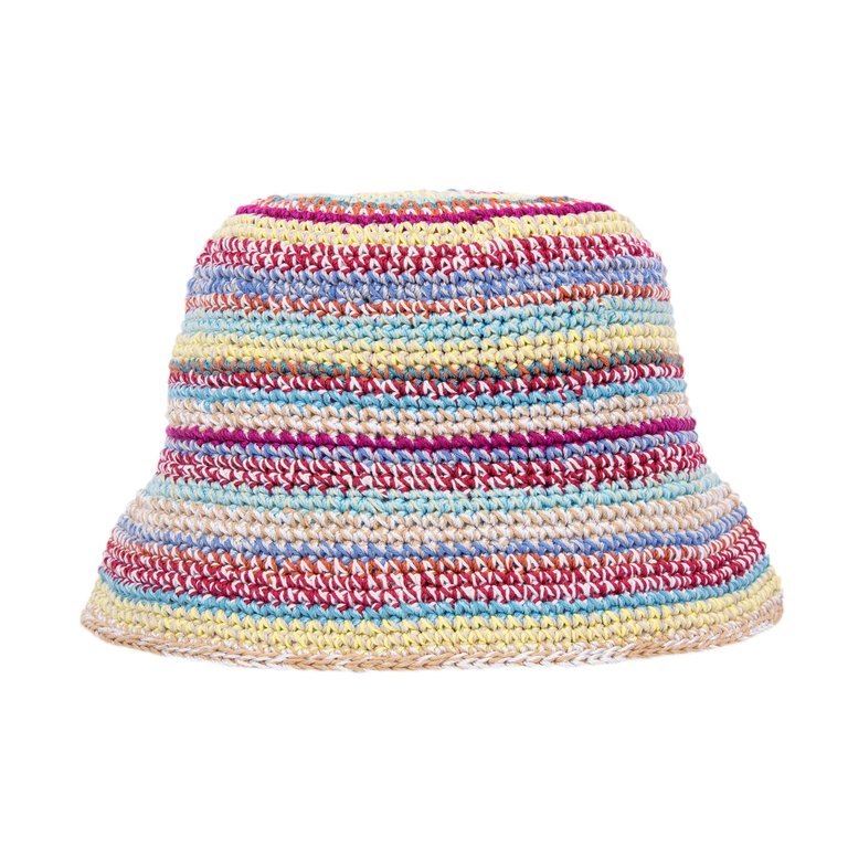 Lanie Bucket Hat - Hand Crochet - Eden Stripe