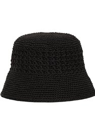 Lanie Bucket Hat - Hand Crochet - Black