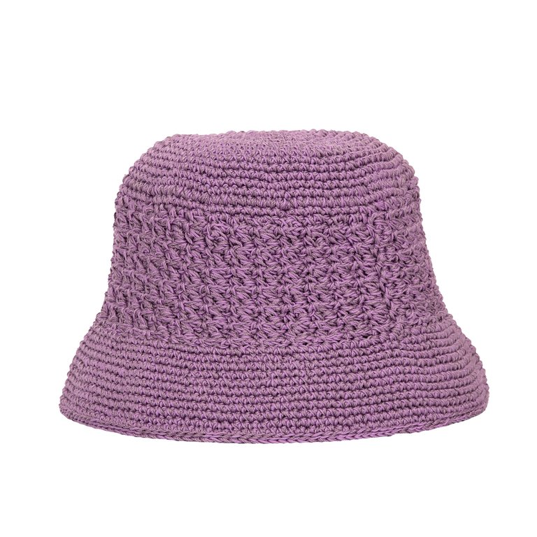 Lanie Bucket Hat - Hand Crochet - Heather