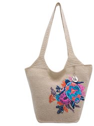 Large Tote - Ecru Seascape