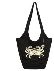 Large Tote - Black Crab