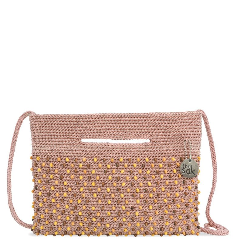 Linden Crossbody Bag - Hand Crochet - Seashell Beads