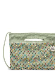 Linden Crossbody Bag - Hand Crochet - Seafoam Beads